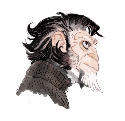 I always really, really, really wanted to have an ape character and finally, I gathered myself to ma