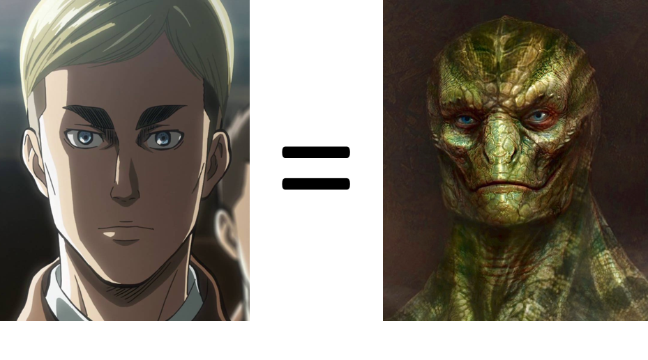 Erwin Smith - reptilian overlord?