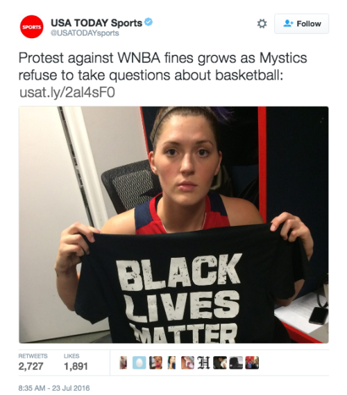 zerosuit:refinery29:WNBA players just took a stand in favor of #BlackLives Matter and the league fin