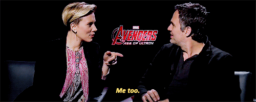 dailymarvelkings:Happy Birthday Scarlett Johansson and Mark Ruffalo! x