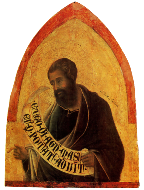 Duccio - Jeremiah - Christian Museum Esztergom (1310)