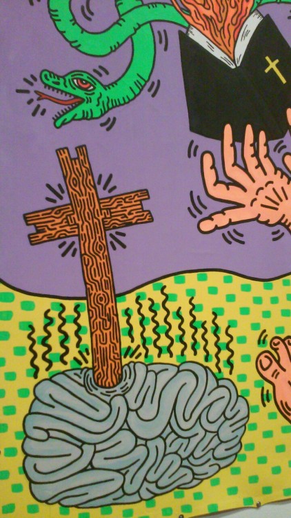 psilolysergicamine:  I’m very happy to have been able to view the Keith Haring exhibit in SF today.  Rest in peace to an amazing and highly influential artist.