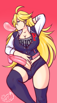 meganemausu: Sketch comm for Gark12! Character is Panty from Panty and Stocking! 