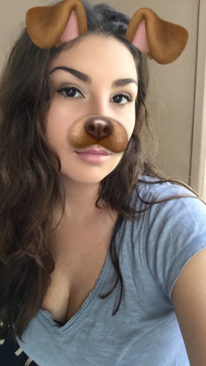 the dog filter makes me feel pretty