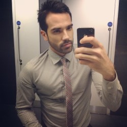 nextdoorgayguy:  tzaris:  Bom dia ! by apsjan http://ift.tt/1AlvCUP  I would be so distracted by his handsome face if I worked in an office with him!