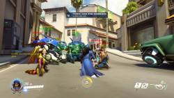 I also forgot to share this really cute screenshot of everyone gathered ‘round watching us D.Va’s play some games