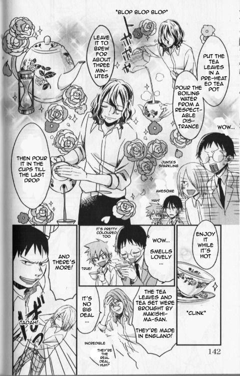 killerkranberry:Tea time with Sohoku from After School Pedal 2Download the scanlation from here!Tesh