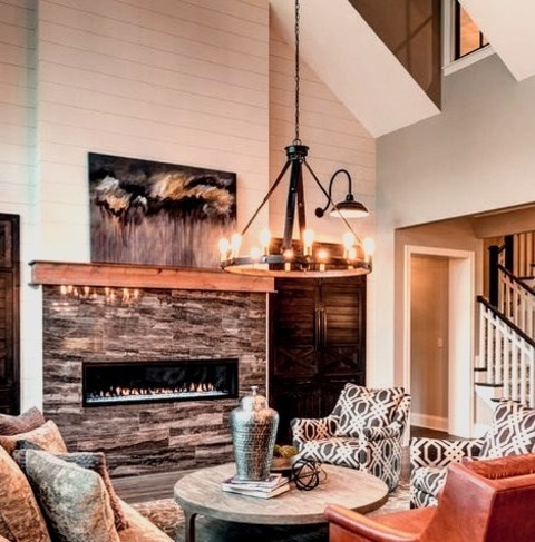 Transitional Living Room In Indianapolis