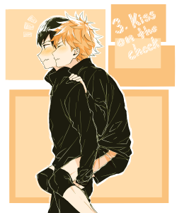 Moechui:  For The Anons That Wanted Kagehina For The Kiss Art Challenge