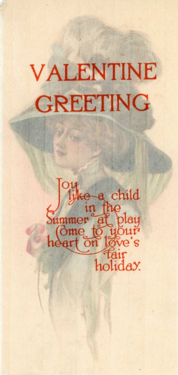 cac-bgsu:Happy Valentines Day, Falcons! Circa 1910 card from MS 390 - The Shinew & Lance Family 