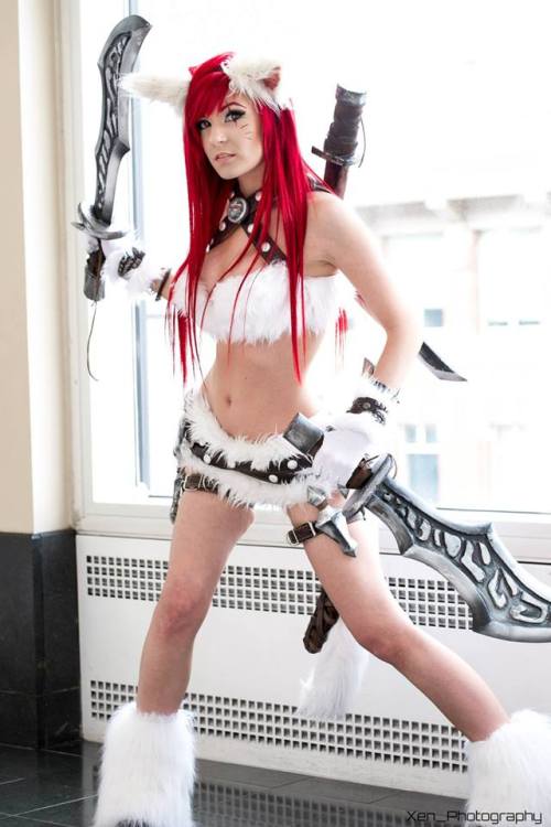 kamikame-cosplay:  Danielle Beaulieu as Kitty Cat Katarina from League of Legends. Photos by Xen Photography and Orange Mochi Photography.