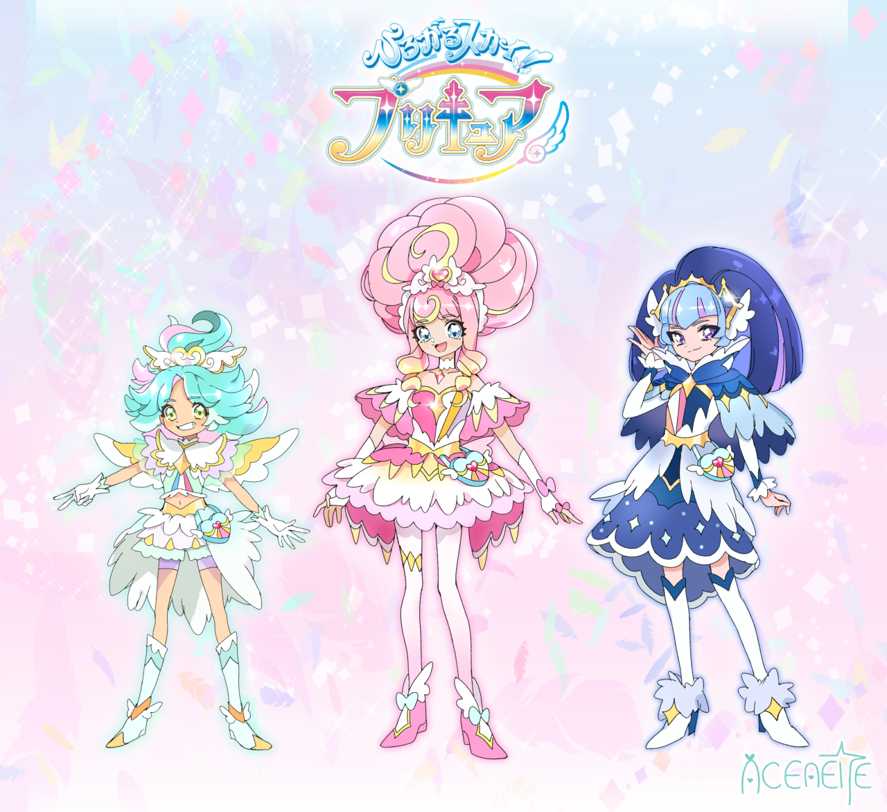 ○ ♡ ∀ ♡) pretty stuff — ✨Hirogaru Sky! Precure concepts I did