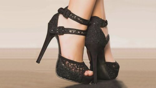 black heels