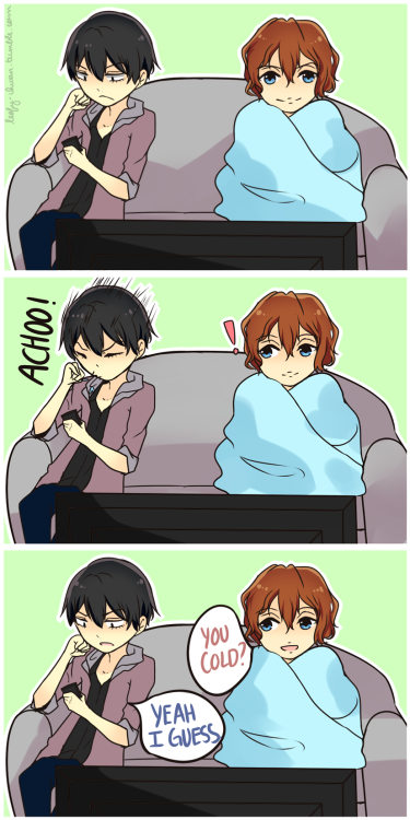 leafy-chwan:  It’s been getting colder recently. (´∀｀)♡
