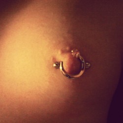 amberjawesome:  New nipple jewelry :3 