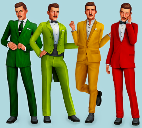 berrygameplay:Berry Gameplay’s 2021 Advent CalendarDay 14Recolours of so. many. Base Game Male cloth