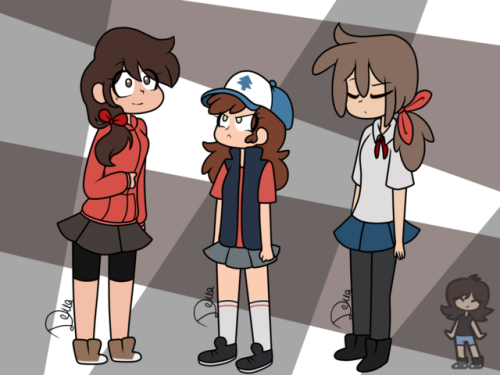 Marci, Pipper y Frannie ♥ Versiones GB de Marco, Dipper y Freddy n°n tiene tiempo que lo hice pero n