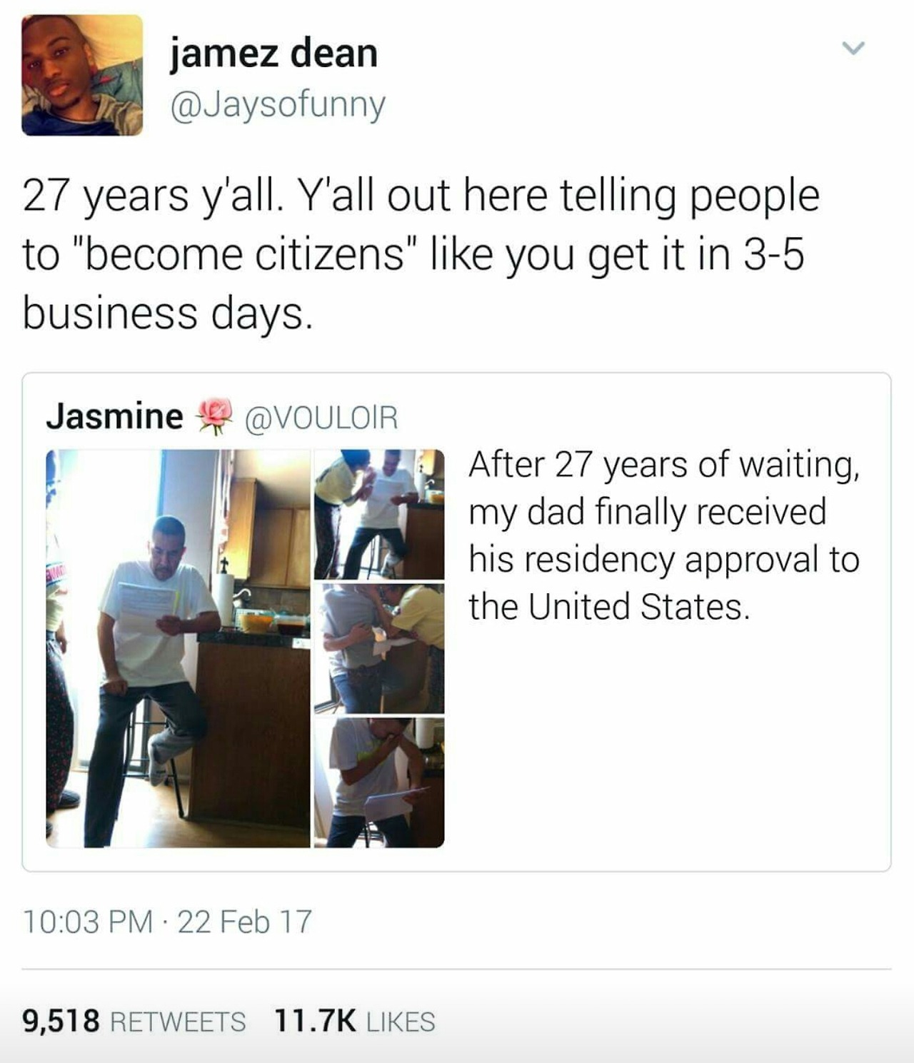 futureblackpolitician:I’ve been here 15 years and still don’t have my citizenship