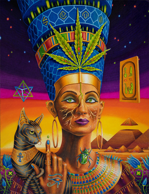 vedranmisic: “Nefertiti: The High Priestess” - Ink on paper, 14x19 inches. My submission