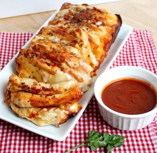 Porn Pics sp00nful:  Pull Apart Bread Pizza      