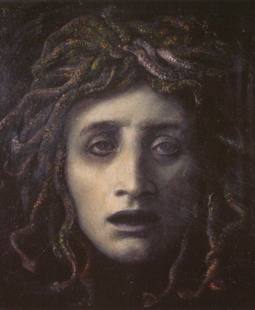 aphroditeinfurs:Medusa Depicted In Famous Works of Art1. Medusa by Michelangelo Merisi da Caravaggio