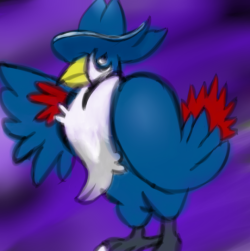 I have no idea why I am doing this but I felt like submitting this 30 minute Honchkrow I drew because you like Pokemon and Idk… .&gt;.&gt;It&rsquo;s called inspiration, and its awesome! I love how the soft lines look and the backround goes really well