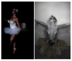 Mirahxox:  More Old Self Portraits, Inspired By The Movie Black Swan  White Swan