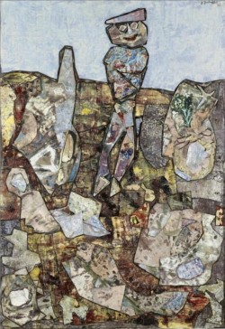 dead-molchun:Jean Dubuffet (1901 - 1985) Le Beret Rose, 1956 (87,5 x 61,3 cm)