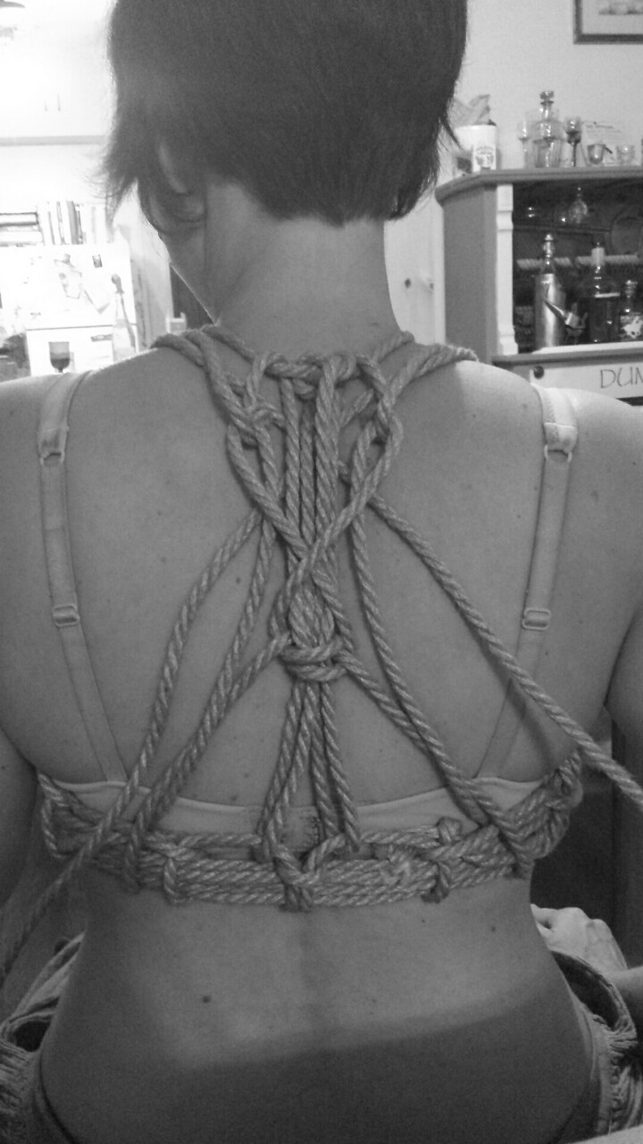 knottedcontours:  I had my second session with a good friend this evening. This is