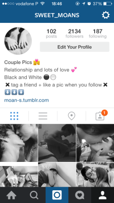 moan-s:    Hey you should check out and follow my instagram   @sweet_moans for couple pics, relationship goals and lots of love 💕  