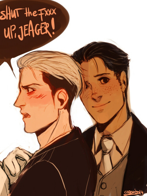 czerwik:  … those suits made my evening after awful, full of exams day. A quick doodle, I couldn’t help myself!