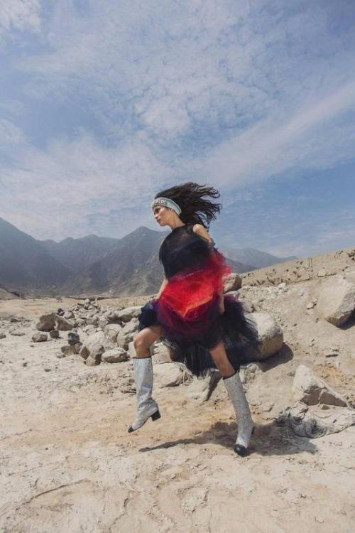 Juana Burga - Vogue Arabia: The WandererPhotos - A. Nogueira Makeup - Victor Noble&nb