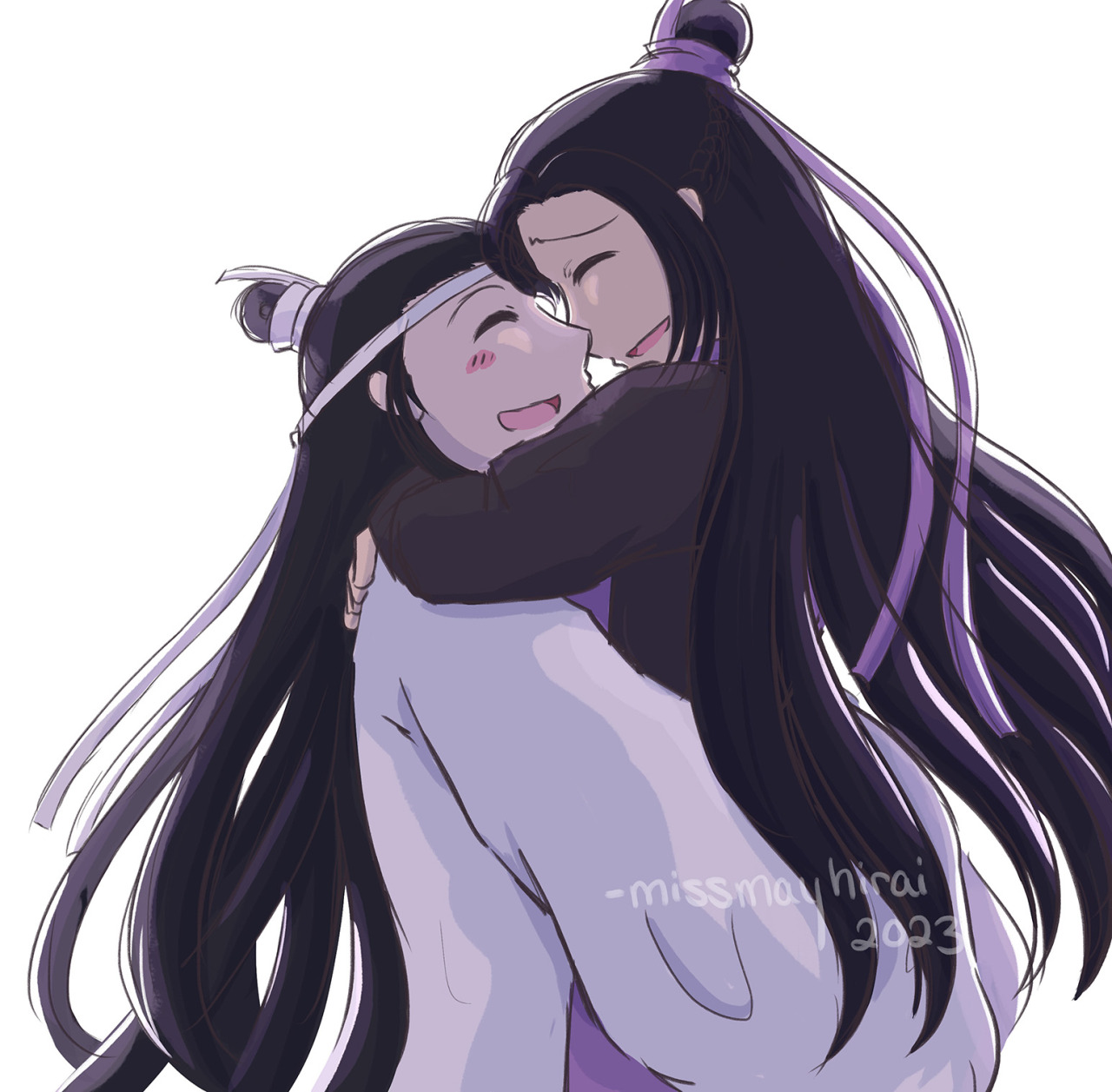 Anime, Mo Dao Zu Shi, Jiang Cheng, Jiang Wanyin, Kiss, Lan Huan