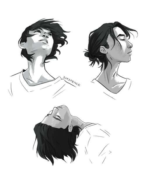 sixspence:sometimes u just gotta draw tim bein pretty and call it a face angle study