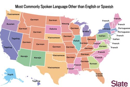 nevver:Most common language besides English and Spanish