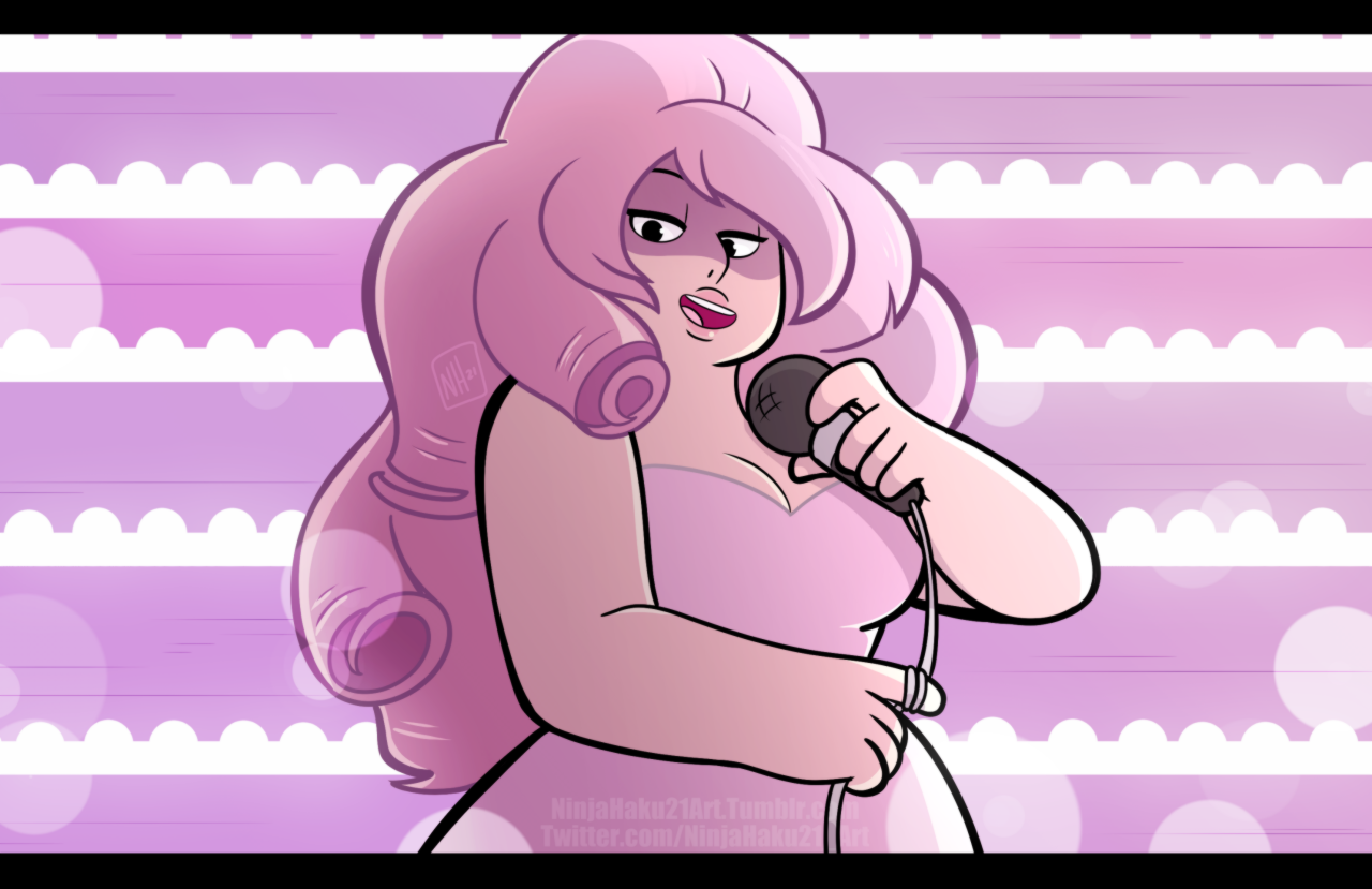 Quick drawing of Rose Quartz! Also uploaded a speedpaint of this one!