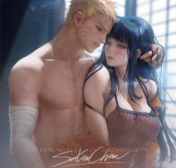 sakimichan: This terms hetero piece&lt;3 Hokage Naruto with his Wifey Hinata &lt;3 PSD/ Hd jpg,video process,steps &gt;https://www.patreon.com/posts/15563230  