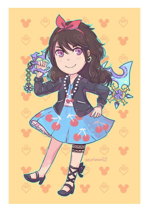 ♥ I drew my khux keyblade wielder! ♥ [twitter]