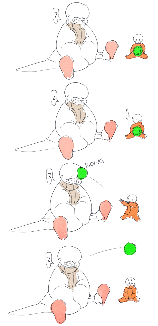 purrfecktlysinful:  theinsanefruitloop-chan:Papyrus testing if a ball can bounce 