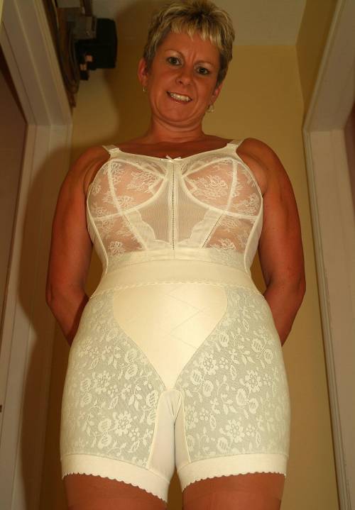 Mature women in bras girdles