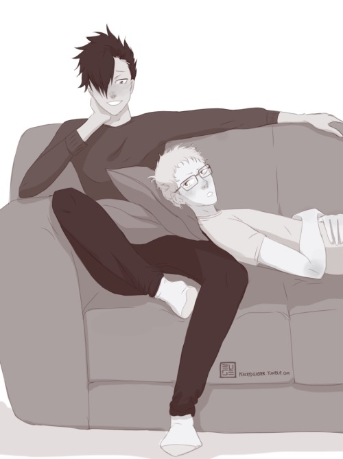 I just really like drawing domestic Kurotsuki‥ ヾ(￣▽￣)ノ