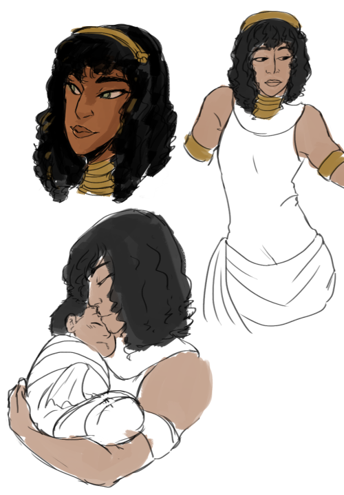 kochei0:mama egypt warm up doodles that take way too much time to be warm up doodles