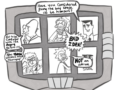 A Fun Sciencey Set Up For An AU I've Been Kicking Around For A While. It's Basically Just A Gravity Falls/Invader