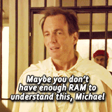 parrotworm:      Michael: Tell GOB I’ll be telling the cops it was him in the truck,