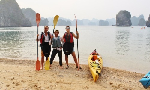 Pictures from kayaking at Lan Ha Bay near Cat Ba Island, Vietnam. I went with local outfitter Blue S