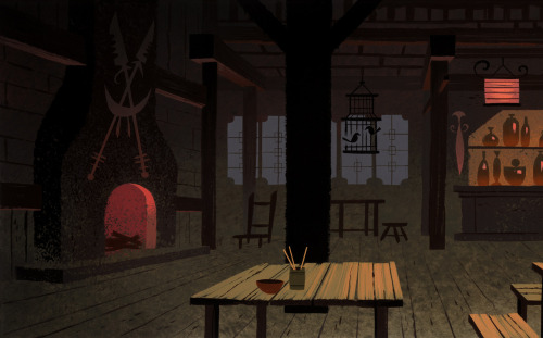 cherrygrabber:Bill Wray, Dan Krall and Scott Wills, background artists of Samurai Jack. 