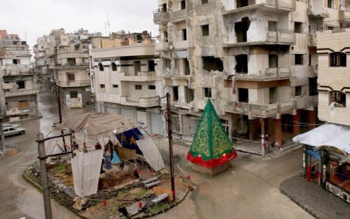 In one corner of Syria, Christmas manages to survive.