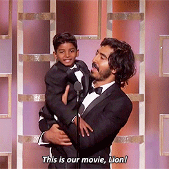 stevenrogered:   Dev Patel and Sunny Pawar present onstage at the 74th Annual Golden