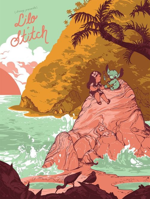 thepostermovement: Lilo and Stitch by Rosemary Valero O’Connell