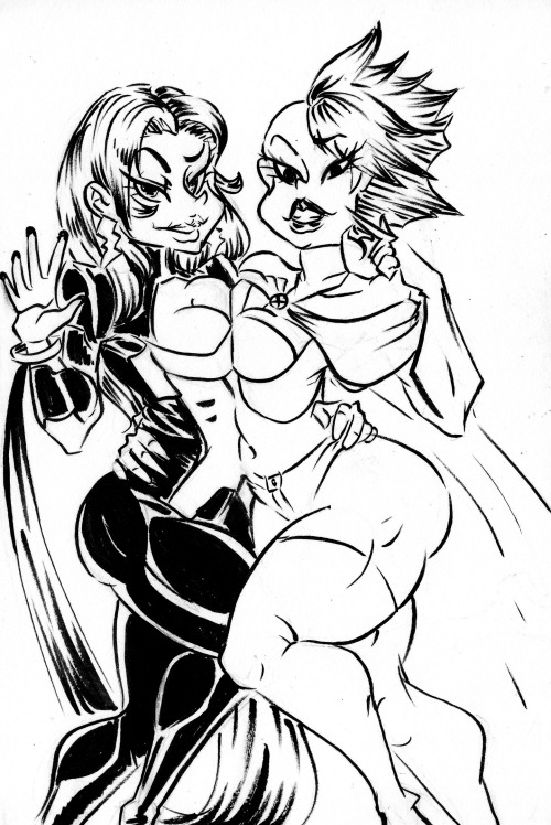 Porn Pics Day 30 of Inktober!!!  She-Hulk And Weezi
